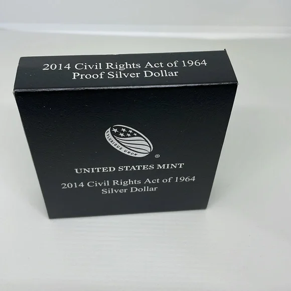 2014 Civil Rights Act of 1964 Proof Silver Dollar with COA - Picture 8 of 9